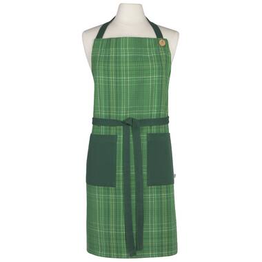 Gracie Oaks Plaid Cotton Bib Apron Wayfair